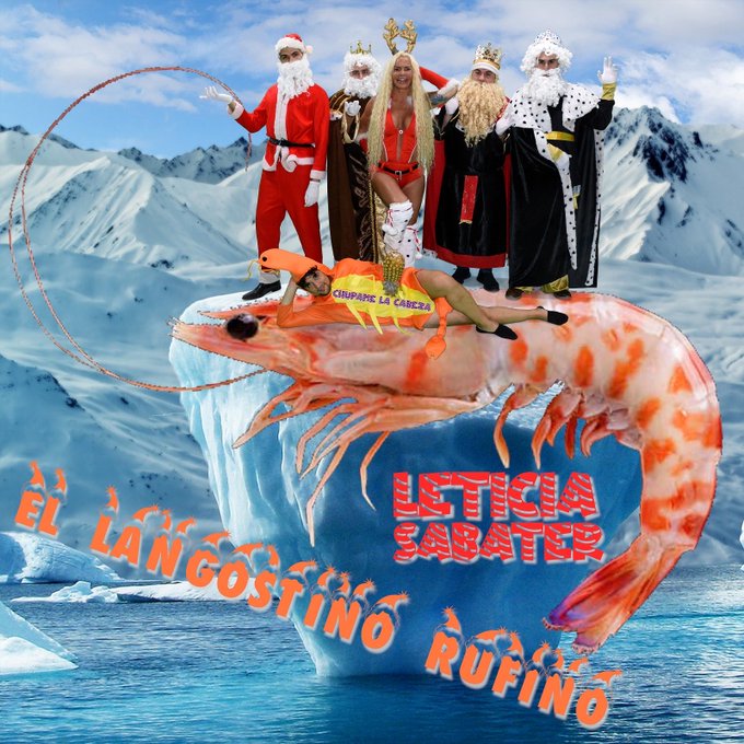 Imagen promocional de "El langostino Rufino" | Fuente: @SABATERLETICIA