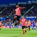 Iñaki Williams celebra su gol ante el Getafe / Athletic Club