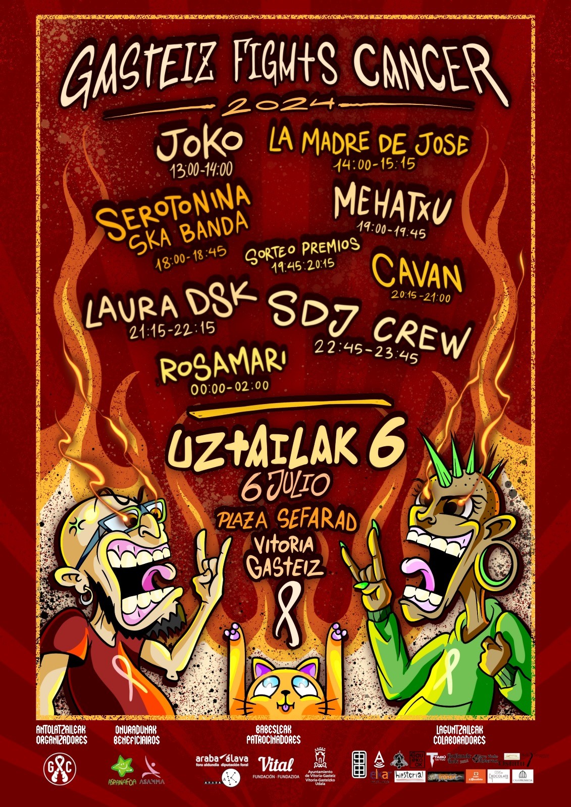 Cartel de Gasteiz Fights Cancer 2024