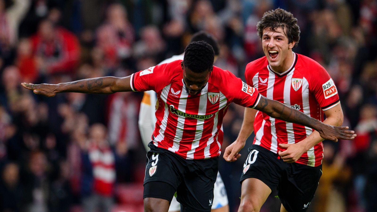 Iñaki Williams celebra su gol ante el Girona / Athletic Club