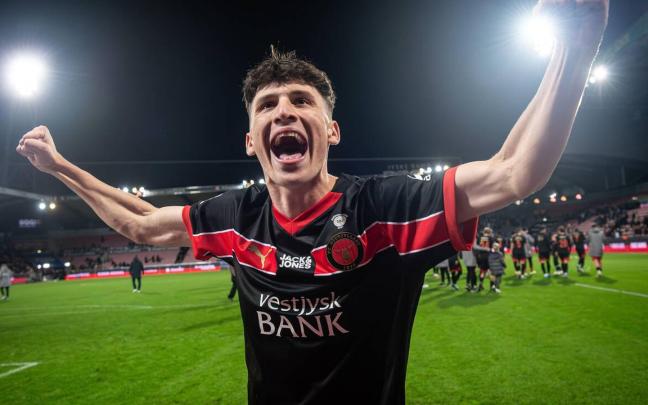 Mikel Gogorza con el Midtjylland / Danish Scout