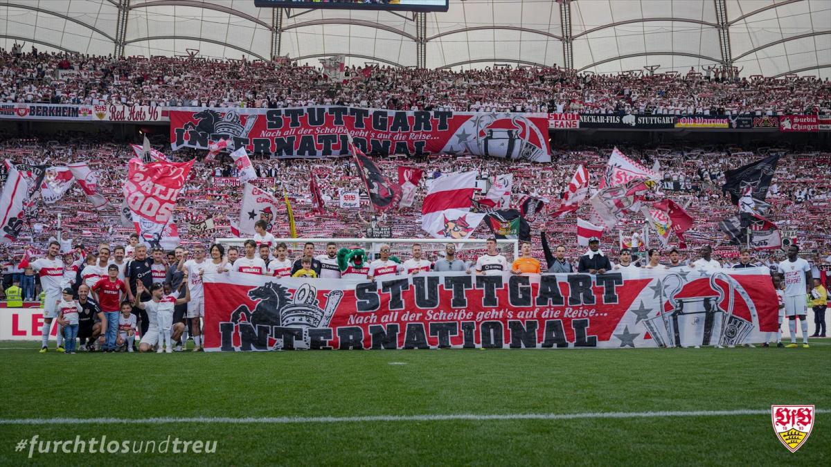 Imagen del último partido del Stuttgart en el que consiguió el subcampeonato / VfB Stuttgart 