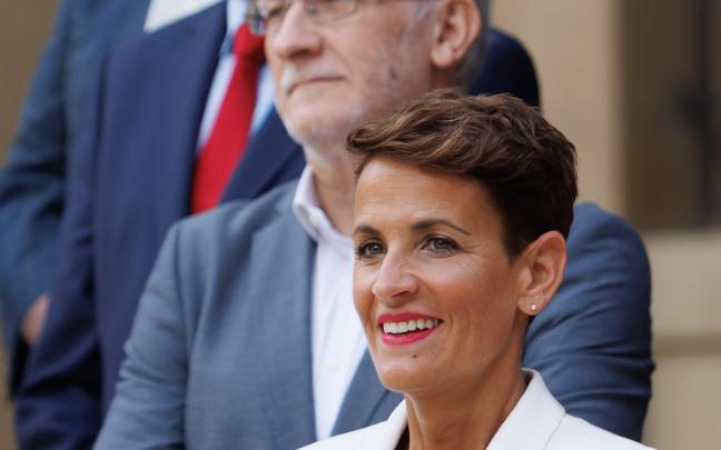 El Gobierno de Navarra posa al completo antes de su sesión semanal. Fotos: Gobierno de Navarra