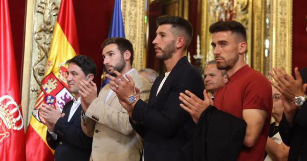 Recibimiento institucional a Osasuna como subcampeón de Copa. Foto: Gobierno de Navarra