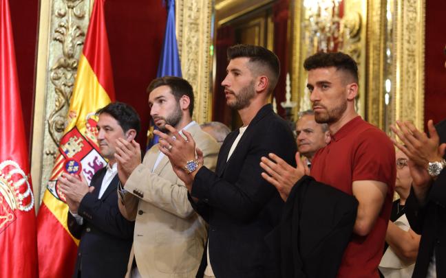 Recibimiento institucional a Osasuna como subcampeón de Copa. Foto: Gobierno de Navarra