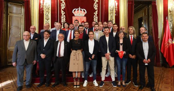 Recibimiento institucional a Osasuna como subcampeón de Copa. Foto: Gobierno de Navarra