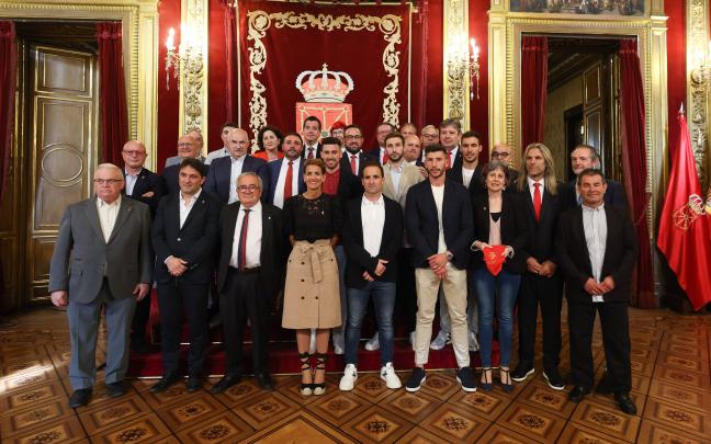 Recibimiento institucional a Osasuna como subcampeón de Copa. Foto: Gobierno de Navarra