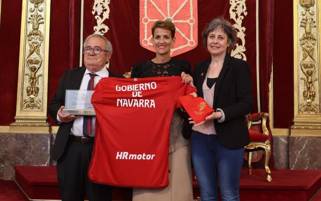 Recibimiento institucional a Osasuna como subcampeón de Copa. Foto: Gobierno de Navarra