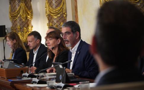 Eneko Goia en el pleno de despedida