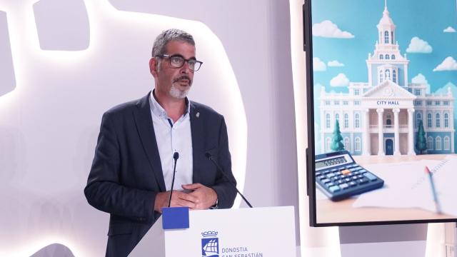 Eneko Goia, en la comparecencia de esta mañana. Imagen de archivo