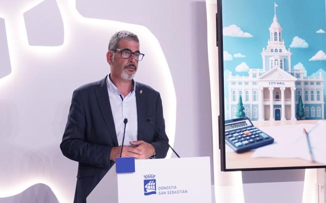 Eneko Goia, en la comparecencia de esta mañana. Imagen de archivo