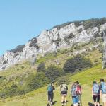 Senderistas en el Goierri