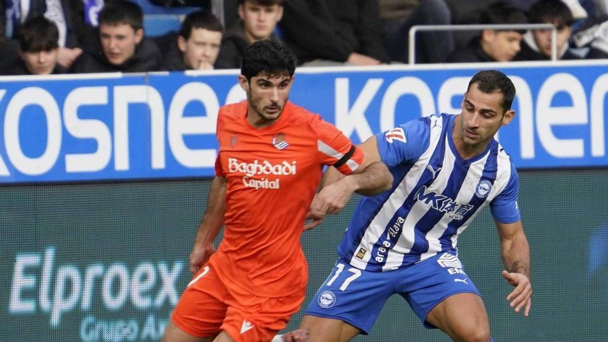 Gonçalo Guedes conoció ayer su convocatoria para el Mundial. ALEX LARRETXI