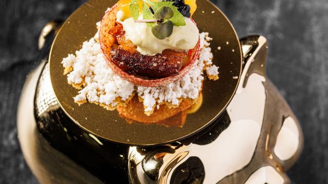 GoxoJaia, pintxo premiado con el segundo premio del Campeonato de Pintxos 18/70 de Euskadi y Navarra. Foto: cedida