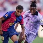 Lamine y Nico Williams en el último Barcelona - Athletic