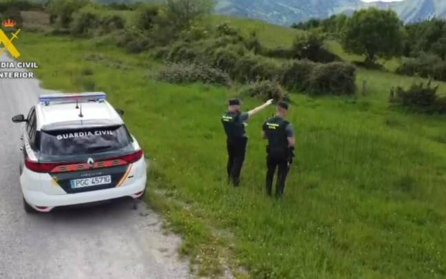 La Guardia Civil, en el dispositivo de búsqueda. CEDIDA