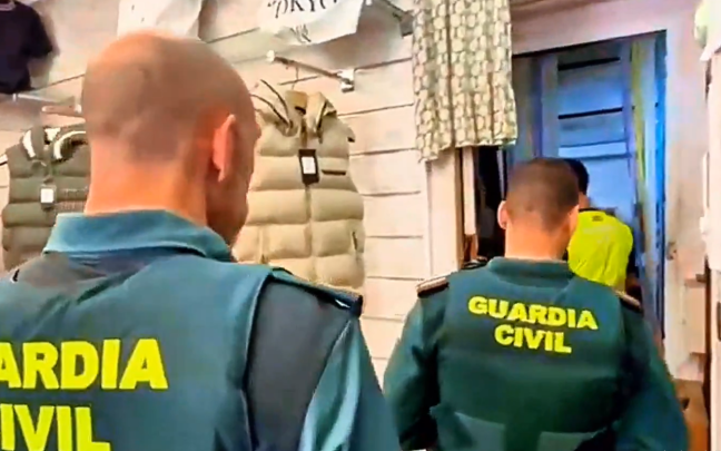 Operación de la Guardia Civil en el Bajo Bidasoa. GUARDIA CIVIL