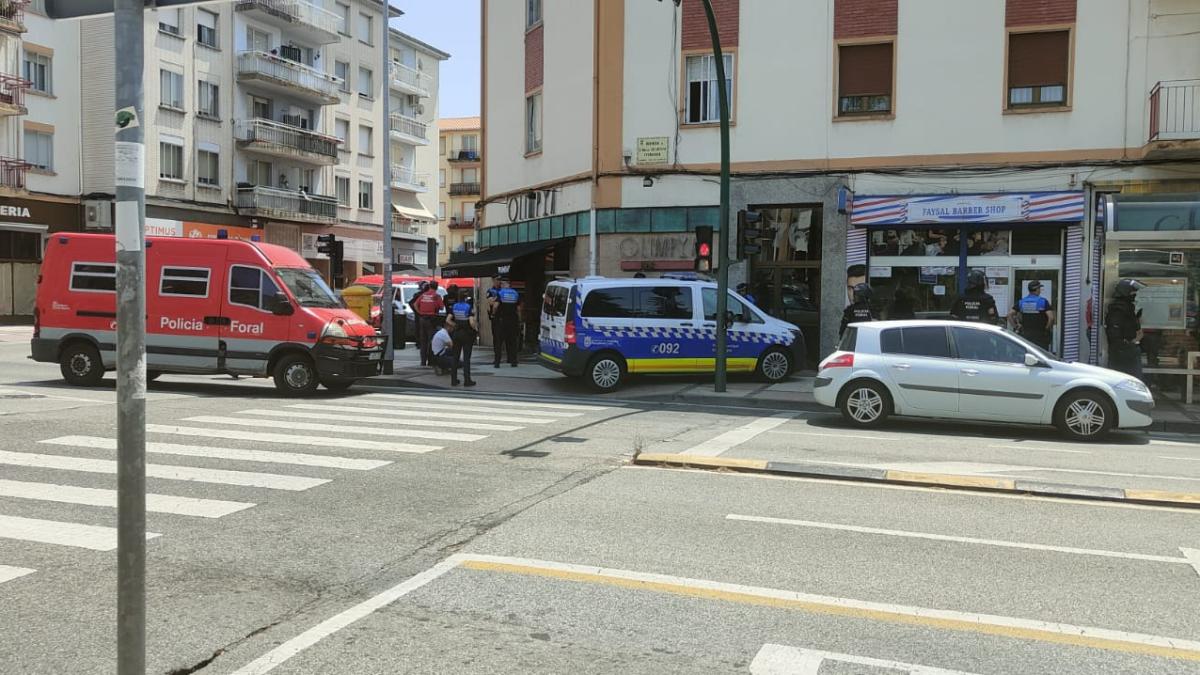 Operación conjunta en Pamplona. X: @POLICIAFORAL_NA