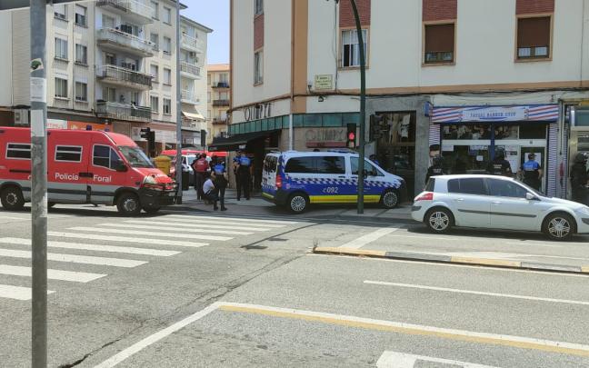 Operación conjunta en Pamplona. X: @POLICIAFORAL_NA Operación conjunta en Pamplona. X: @POLICIAFORAL_NA