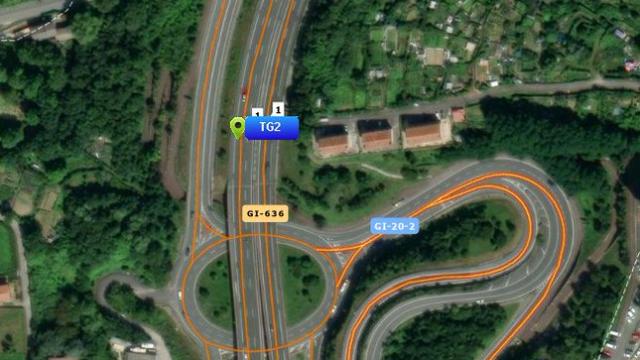 Lugar del accidente | Fuente: twitter.com/trafikoaEJGV