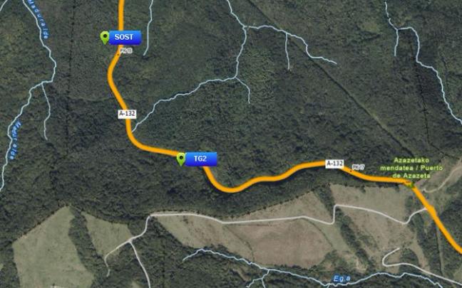 Lugar del accidente | Fuente: Cuenta de X de @trafikoaEJGV