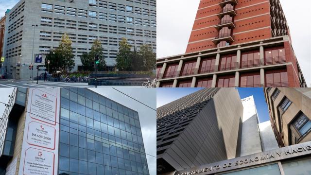 Sedes de las cuatro haciendas forales. 