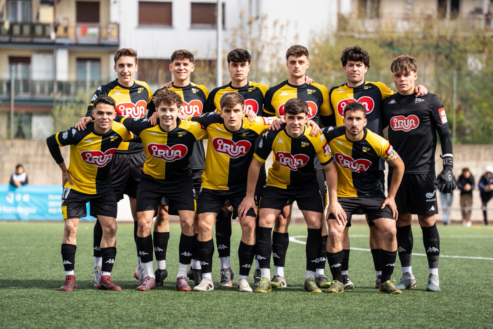 Imagen del once presentado recientemente por Egoitz Bilbao en la visita a Aretxabaleta. / CLUB PORTUGALETE
