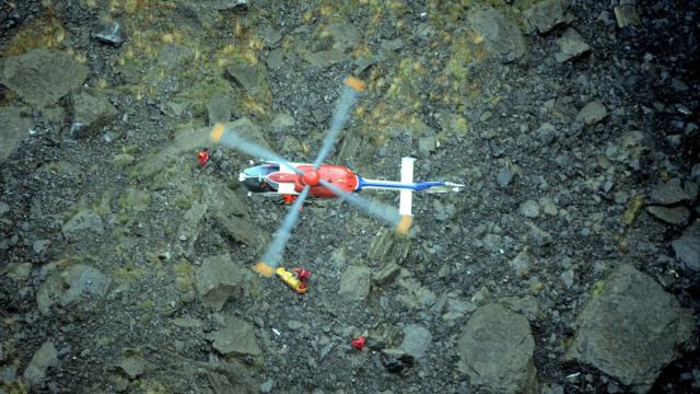 La caída se ha producido en una zona rocosa en la vía verde de Itxaslur, en Muskiz | DEIA