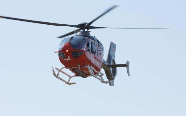 Helicóptero de rescate de bomberos. cedida