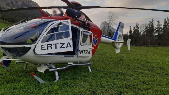 Helicóptero de la Ertzaintza. DEPARTAMENTO DE SEGURIDAD