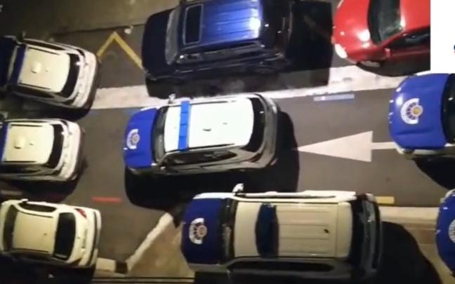Imágenes del despliegue policial en Hernani | Fuente: Onda Vasca Imágenes del despliegue policial en Hernani | Fuente: Onda Vasca