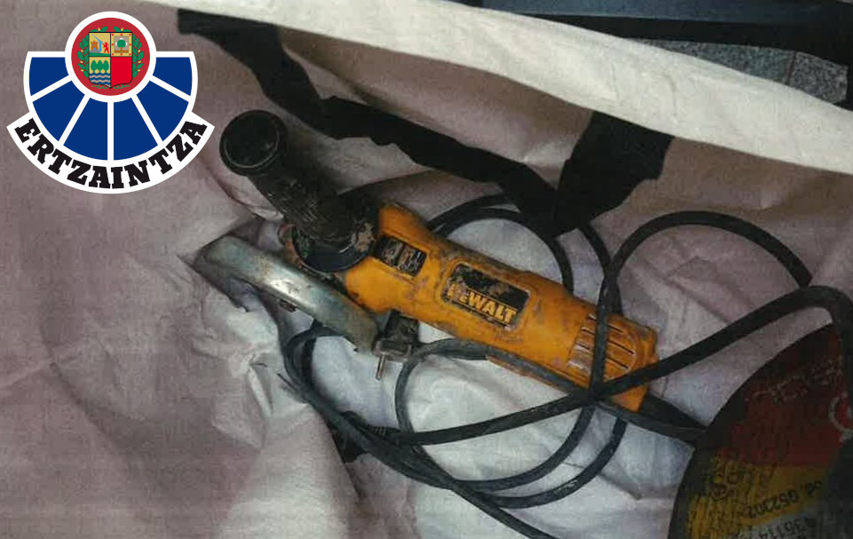 Una de las herramientas sustraídas. DEPARTAMENTO DE SEGURIDAD