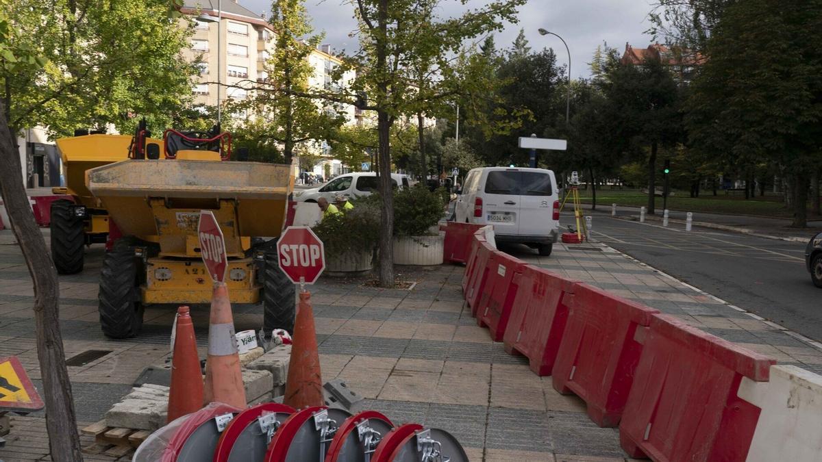 Obras en la calle Los Herrán Alex Larretxi