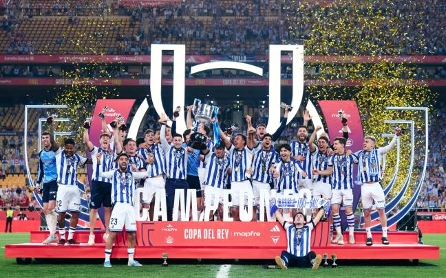 La Real Sociedad se proclama campeón de la Copa. X: @rfef