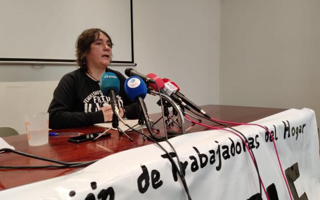  Lorea Ureta, portavoz de la asociación de trabajadoras del hogar de Bizkaia. | Oskar González, Deia