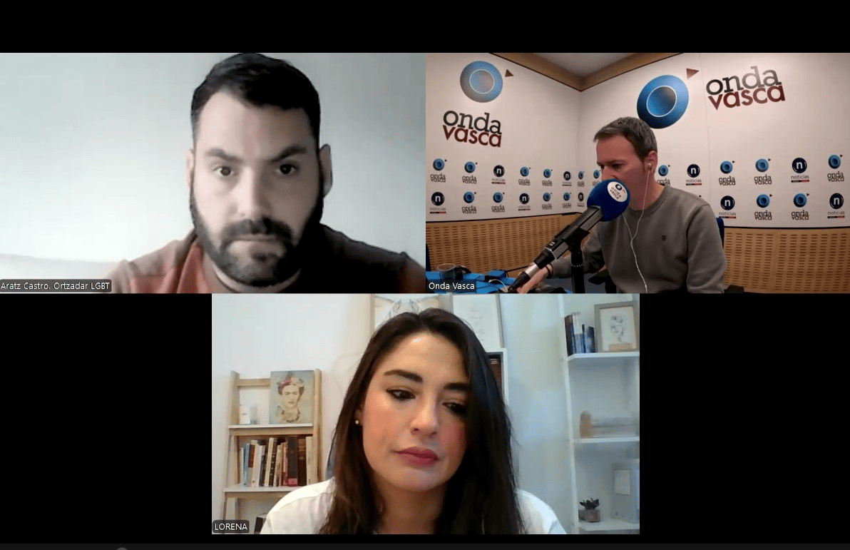 Aratz Castro y Lorena González entrevistados por Txema Gutiérrez en ONDA VASCA