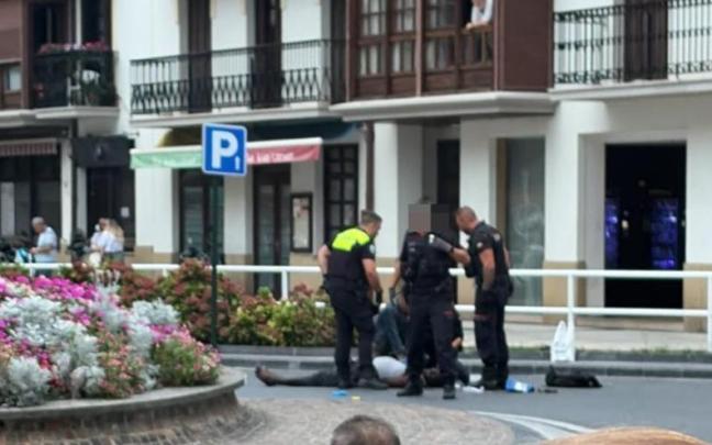Lugar del suceso en Hondarribia. N.G.