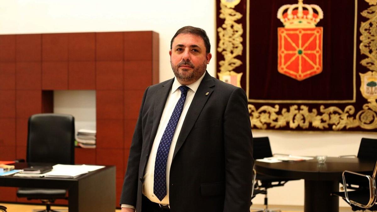 Unai Hualde, presidente del Parlamento de Navarra. Foto: Javier Bergasa