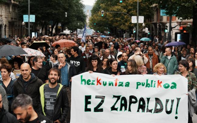 Manifestación con motivo de la huelga del sector público. EP