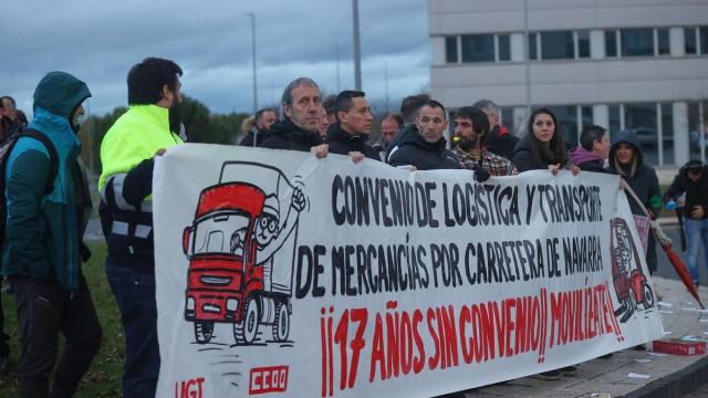 Protesta del lunes 24 en la Ciudad del Transporte. Oskar Montero