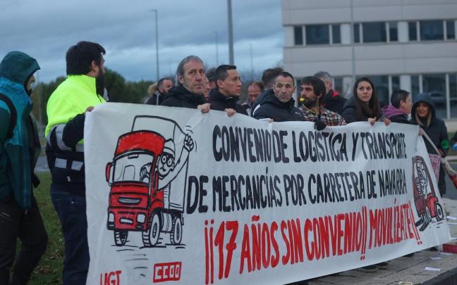 Protesta del lunes 24 en la Ciudad del Transporte. Oskar Montero