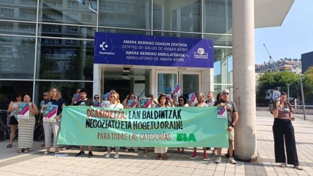 Imagen de la concentración sindical. Archivo