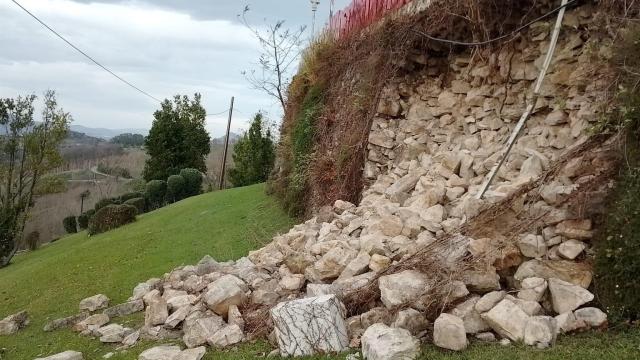 Colapso en el muro de La Huella de Artxanda. Ayuntamiento de Bilbao