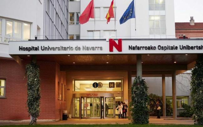 Fachada del Hospital Universitario de Navarra. EP