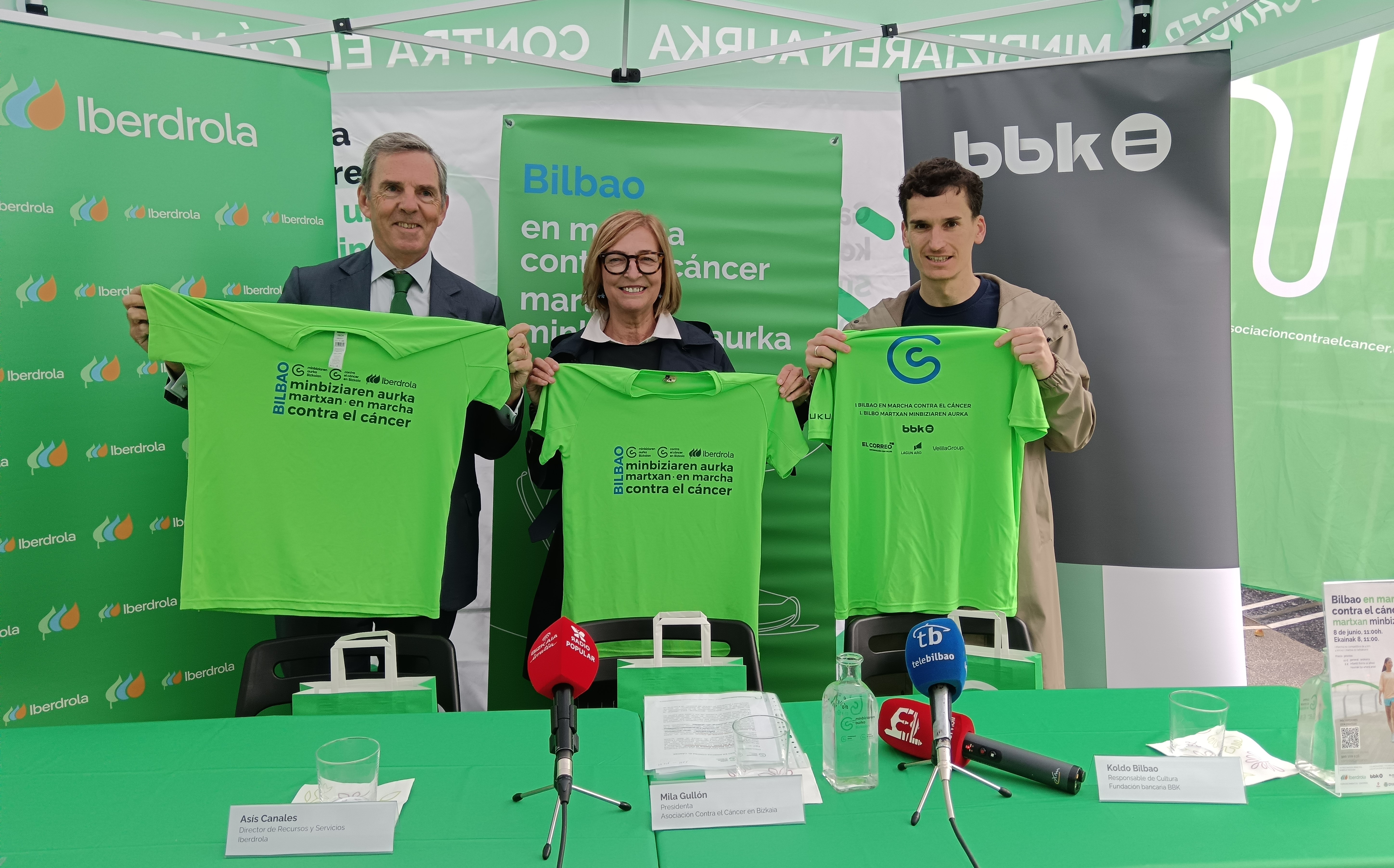 Presentación de la I Marcha Contra el Cáncer de Bizkaia