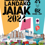 Cartel anunciador de las fiestas de Ibarrekolanda 2024 (Bilbao)
