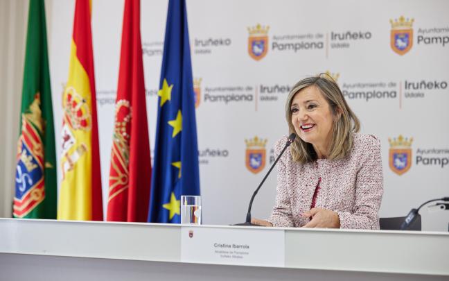 La alcaldesa de Iruña, Cristina Ibarrola. Foto: Ayuntamiento de Pamplona