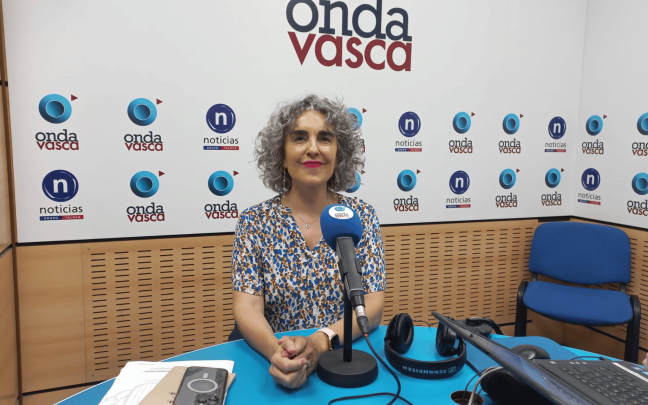 Ibone Bengoetxea en los estudios de ONDA VASCA