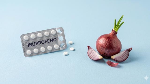 Ibuprofeno y cebolla