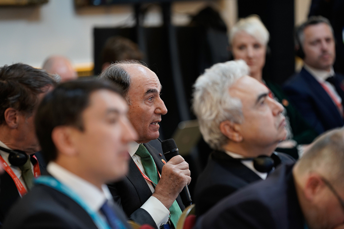 El presidente de Iberdrola, Ignacio Galán, durante la Cumbre de la Agencia Internacional de Energía (AIE) sobre el Futuro de la Seguridad Energética celebrada en Londres. IBERDROLA.COM